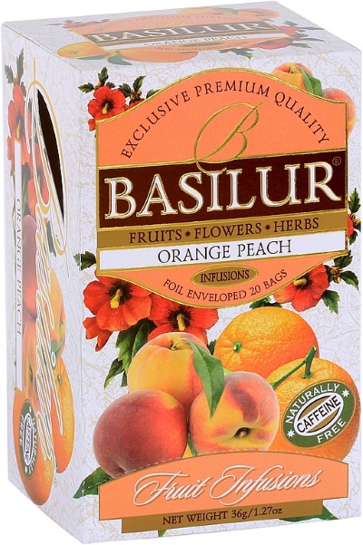 BASILUR Fruit Orange Peach přebal 20x1,8g