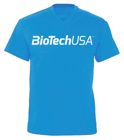 BioTech USA TROPICAL BLUE T-SHIRT M Pánské triko tropická modrá