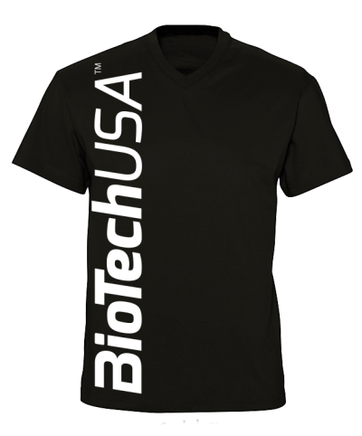BioTech USA BLACK T-SHIRT M Pánské triko černé