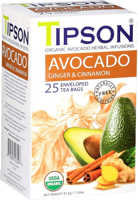 TIPSON BIO Avocado Ginger & Cinnamon přebal 25x1,5g