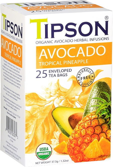 TIPSON BIO Avocado Tropical Pineapple přebal 25x1,5g