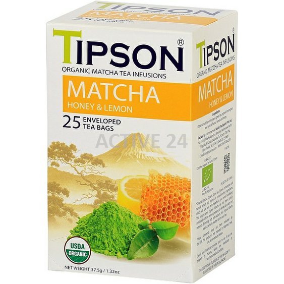 TIPSON BIO Matcha Honey & Lemon přebal 25x1,5g.jpg