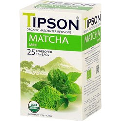 TIPSON BIO Matcha Mint přebal 25x1,5g