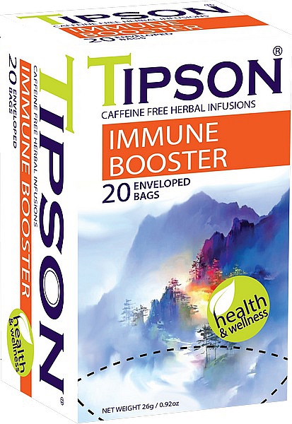 TIPSON Health Teas Immune Booster přebal 20x1,3g