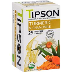 TIPSON Wellnes Organic Turmeric & Camomile 25x1,5g