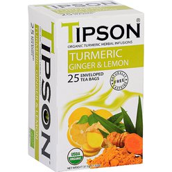 TIPSON Wellnes Organic Turmeric & Ginger Lemon 25x1,5g