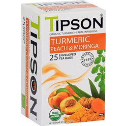 TIPSON Wellnes Organic Turmeric & Peach Moringa 25x1,5g