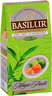 BASILUR Magic Green Earl Grey & Mandarin papír 100g